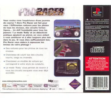 Pro Racer (EU) box cover back